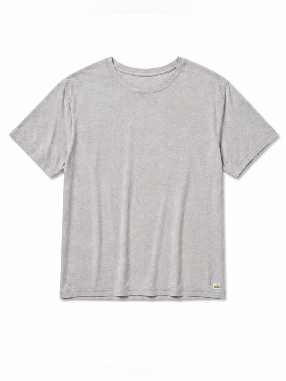 Vuori Men's Crew Neck Short Sleeve T-Shirt in Light Gray